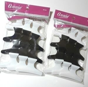 Annie 3" Butterfly Clamps- Black, White